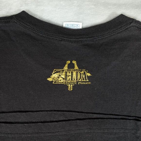 Legend Of Zelda Twilight Princess T Shirt Mens XL Slim Fit Gaming Black Y2K - Picture 4 of 7